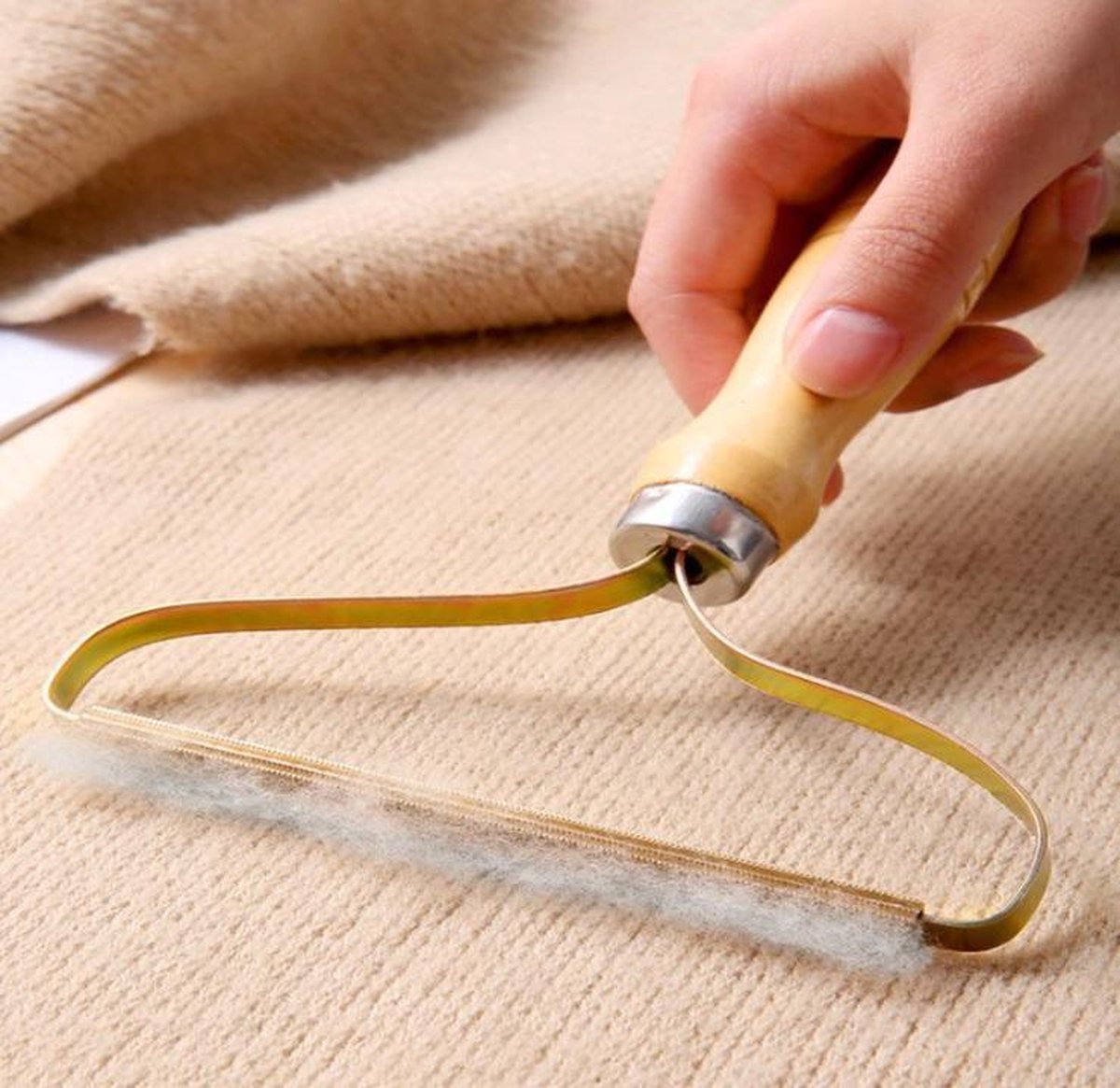 Anti-haar en pluisborstel