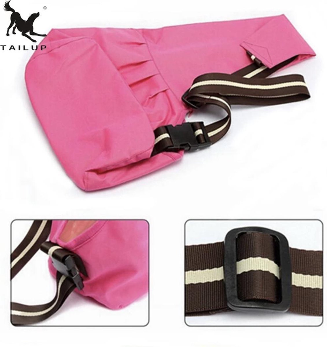 Dog carrier pink 64 x 45 x 20 cm