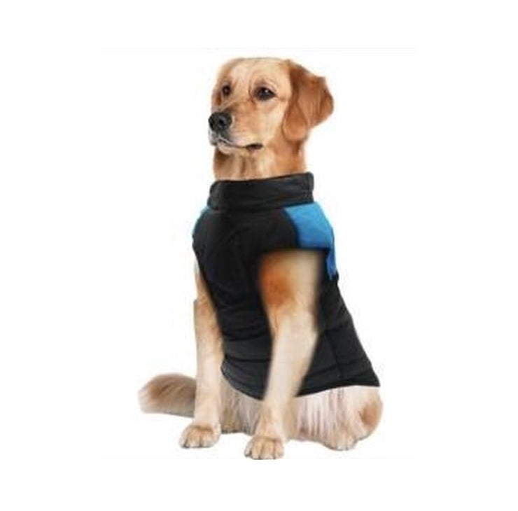 Bodywarmer zwart met blauw