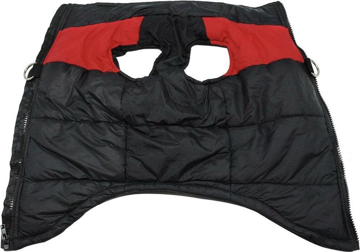 Bodywarmer zwart met rood