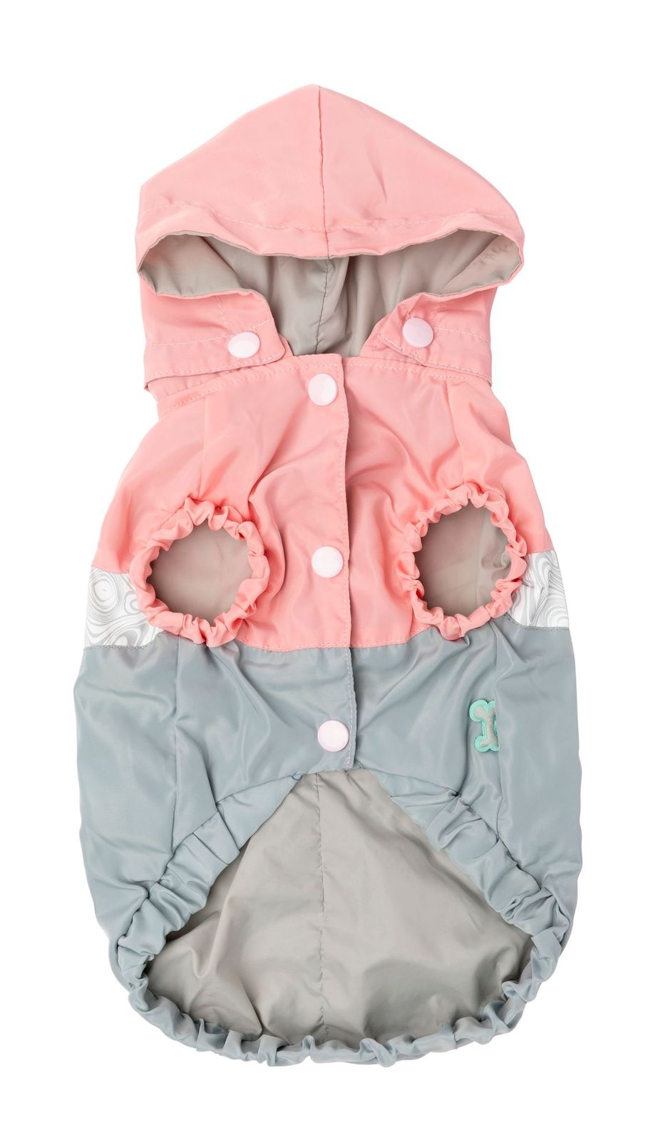 FuzzYard The Seattle Raincoat & Windbreaker gray and pink