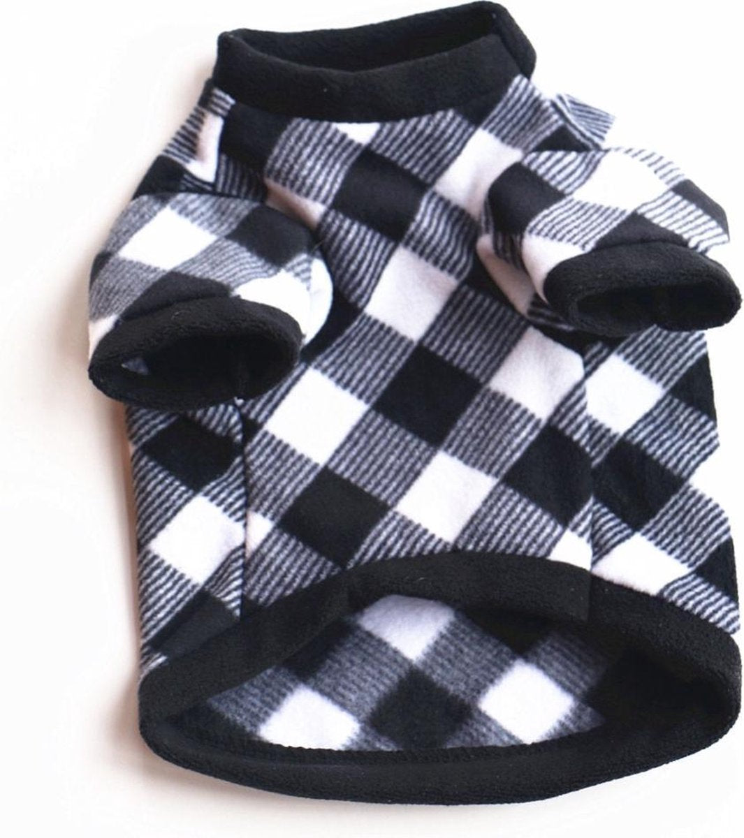 Hondentrui zwart met wit