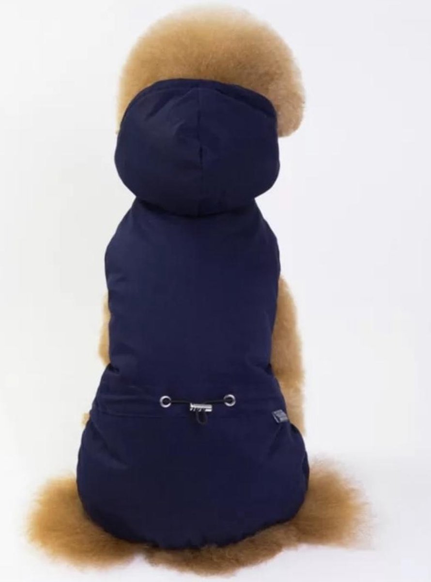 Dog coat winter sports dark blue