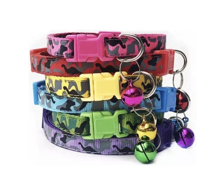 Puppy identificatie riempjes met camouflage patroon set van zes stuks