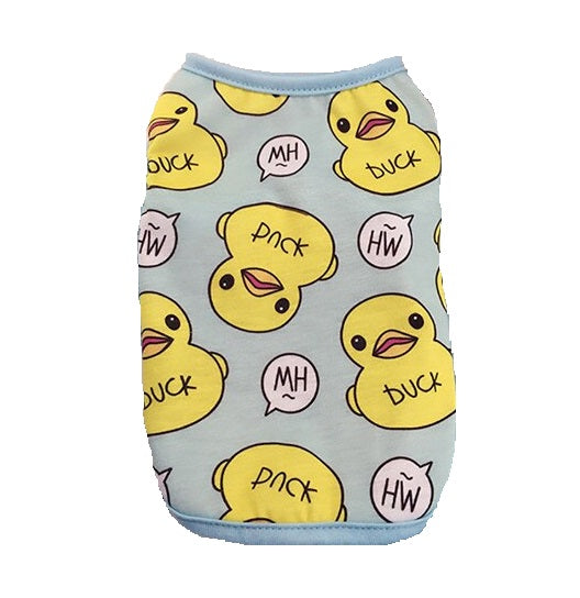 Hondenshirt eendjes blauw