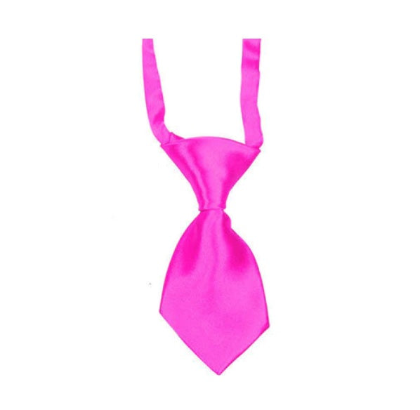 Small Dog Tie - Deep Pink