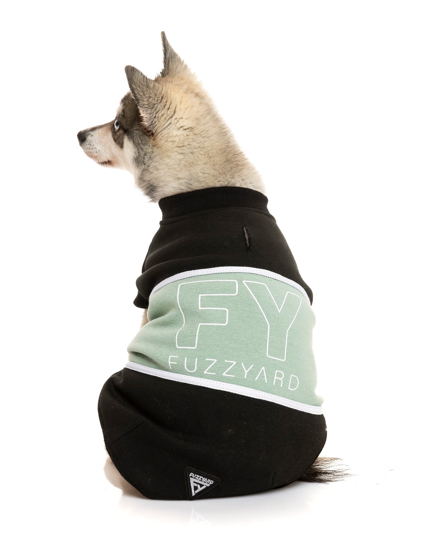 FuzzYard Track Sweater zwart en groen
