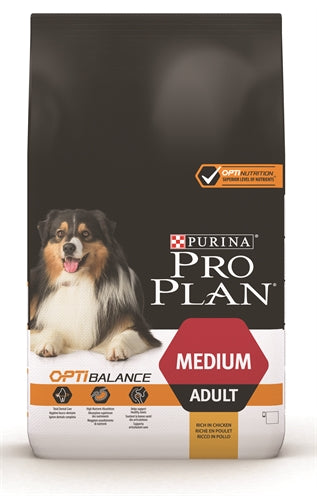 Pro plan dog adult medium kip/rijst