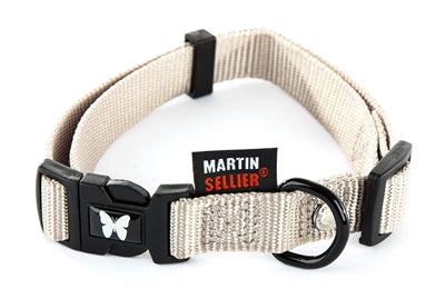 Martin halsband verstelbaar nylon grijs