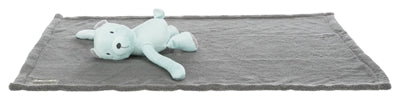 Trixie junior speelgoed set deken en beer grijs / mintgroen