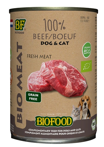 biofood organic hond 100% rund blik 12x