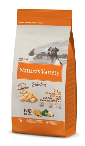 Natures variety selected adult mini free range chicken