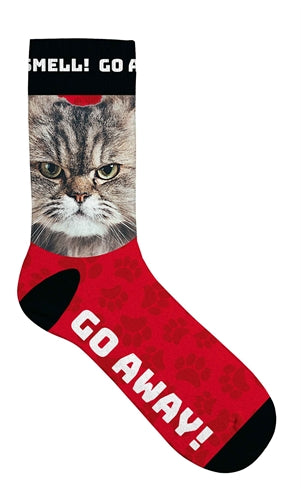Plenty gifts sokken grijze kat go away