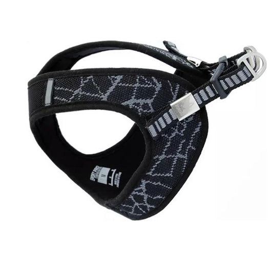 Hondentuig in grijs met zwart