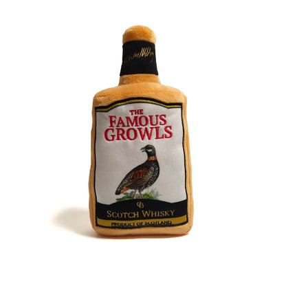 Pluche hondenspeelgoed Famous growls fles