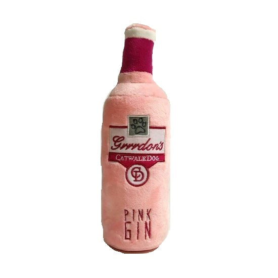 CatwalkDog pluche fles Grrrdon's Pink Gin